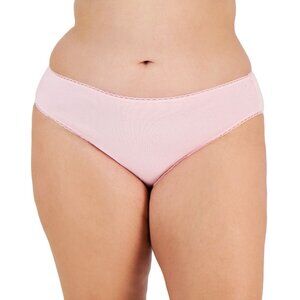 Charter Club Pretty Cotton Bikini Underwear, Orchid Pink, Size XXXL, NWT